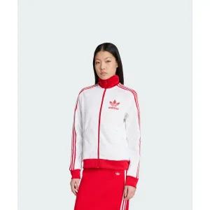 아디다스 베켄바우어 트랙탑 - 화이트:레드 / JX7849