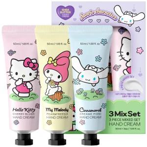 산리오캐릭터즈 핸드크림 3종 세트 50ml X 3개입 퍼퓸 핸드로션 헬로키티 마이멜로디 시나모롤