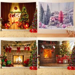 크리스마스 패브릭 트리 페브릭 벽난로 포스터 대형 천그림 벽장식 감성 벽꾸미기 소품 추천
