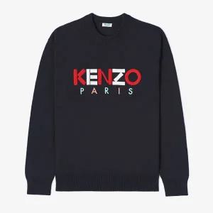 [겐조]20SS 겐조 남성 파리 자수 로고 니트 블랙 5PU217 3LC 99