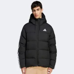 갤러리아 [ADIDAS]에센셜 클라이마웜 3-스트라이프 푸퍼 다운 후드 재킷/JM4165