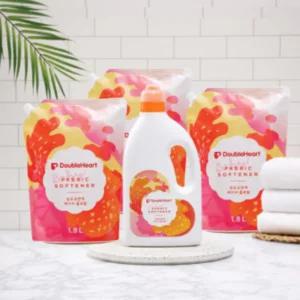 더블하트 유아 섬유 유연제 용기 리필 1.8L 세트