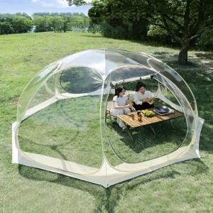 투명 돔비닐하우스 캠핑 글램핑 온실하우스 우레탄창 바람막이 야외 쉘터 설치용