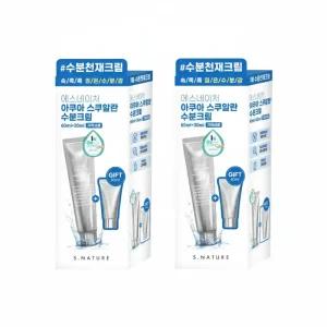 에스네이처 아쿠아 스쿠알란 수분크림 60ml + 30ml 기획세트 2개