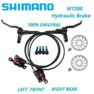 기존 Shimano MT200 MTB 산악 자전거 유압 디스크 브레이크 왼쪽 앞 오른쪽 뒤 145CM 로터 RT56 RT30 HS1 G