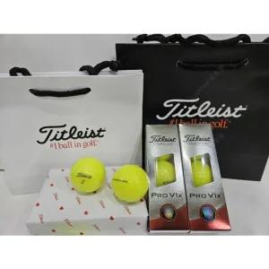 타이틀리스트 pro V1X 4피스 옐로우 골프공 6구 포장+쇼핑백포함