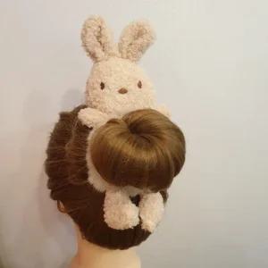 밴드 곱창 토끼 헤어 로프 올림머리 똥머리 카와이 당고 귀여운머리끈