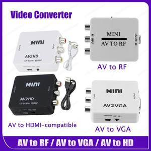 AV to RF 비디오 변환기  VGA HDMI 호환  다기능 HD 어댑터  지지대 67.25/61.25MHz 증폭기