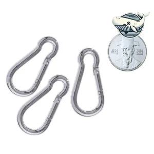 [하프클럽/]소형 강철 카라비너 4mm 다용도 잠금 고리