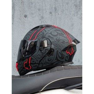 시스템헬멧 풀페이스 선바이저 헤드셋 다기능 빅사이즈 초경량 헬멧 바이크 블랙 투명 하이바