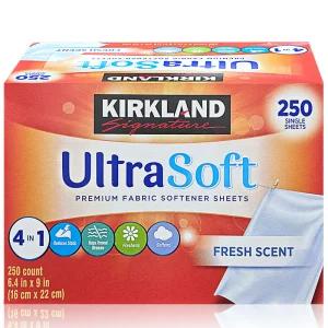 코스트코 커클랜드 건조기시트 250매 드라이시트 대용량 종이 시트형 섬유유연제