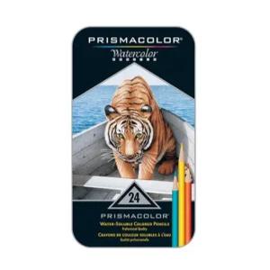 프리즈마수채색연필 틴케이스세트 12  24  36색 택