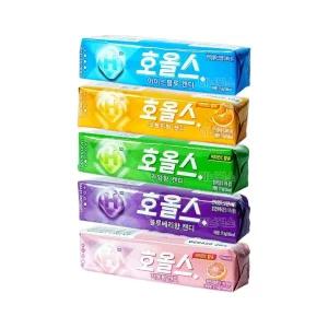 호올스 캔디 5종 아이스블루+자몽+블루베리+라임