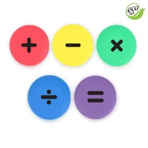 ECO365 사칙 연산 원마커 5색 덧셈 뺄셈 놀이 학습 공부/셈놀이/영유아/장난감/수학/교구/숫자/스탬프/가게