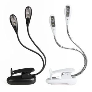 투헤드 8LED 4LED 북라이트 악보 램프 캠핑등 보면대 북라이트 악보조명 led 침실스탠드 독서등