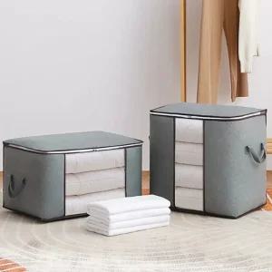 다용도 부직포 리빙박스 수납박스 옷정리 이불보관