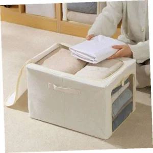 [골드스마일]천리빙박스 깔끔수납패브릭리빙박스(49L)소품정리함