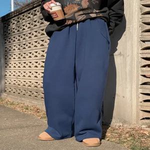 아너브 밴딩 기모 와이드 트레이닝 팬츠 85099 빅사이즈 여성의류