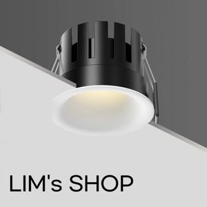 눈부심 방지 이 가능한 매립형 LED COB 다운라이트 7W 10W 12W 15W 18W 천장 조명 AC110V/220V 호텔 사무실