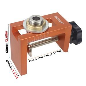 리바운더 Doweling Jig Kit 목재 포켓 홀 지그 캐비닛 도어 수직 드릴 가이드 로케이터 가구 연결 구멍 펀