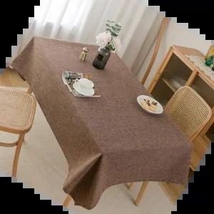 방수테이블보 방수 린넨 식탁보 북유럽 패브릭 테이블보 2인용