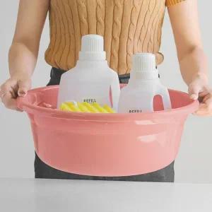 쌀 세척 볼 다용도 원형 과일 주방 대야 야채 닦는대야 설거지통 겉절이통 플라스틱 바가지 음식물 싱크대