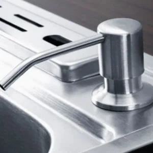 매립형 세제 디스펜서 주방 펌프 스테인레스 싱크대 세제 디스펜서 용기