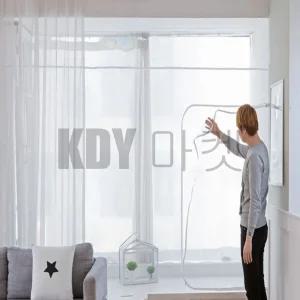 베란다 방풍 비닐 커튼 대형 창문 우풍차단 현관 지퍼식