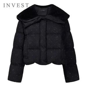 [인베스트]샤이닝 와이드 카라 덕 다운 점퍼_INI5W1JP1561