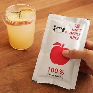 옥삐골 사과가 통째로 들어간 국내산 사과즙 100ml100포