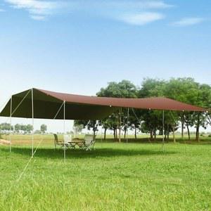 초대형 타프 6mX8m 실버 코팅 쉘터 캠핑 8m 렉타 타프쉘 대형 양면 헥사 캐노피