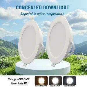 매립등 매립형 LED 다운라이트 원형 패널 조명 스포트라이트 실내 천장 AC110V AC220V 17W 20W 24W 로트당