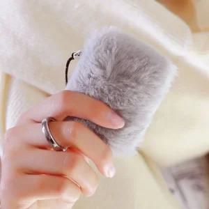 손난로 화이트 키링 핫팩 파우치 주머니 커버