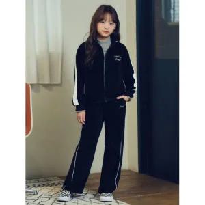 매장정품 탑텐 TOPTEN KIDS 여아) 테마 윈터캠프 벨로아 파이핑 와이드 팬츠_MKE4PT2201 MKE4PT2201 203918