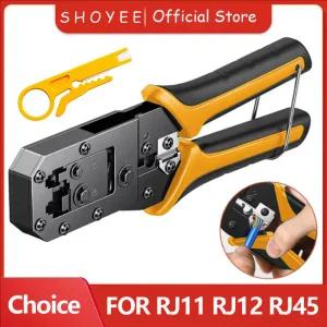 랜선툴 랜툴 RJ45 압착 이더넷 네트워크 LAN 케이블 크림퍼 커터 스트리퍼 플라이어 8P 6P RJ12 RJ11 모듈