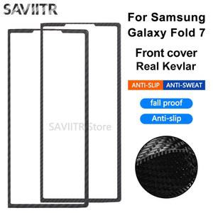 Z 폴드 7 전면 커버 케블라 카본 파이버 보호 케이스 Z 폴드 7 휴대폰 쉘 S IITR 새로운 스타일