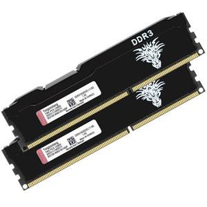 용신성 DDR3 16GB 키트 (8GBx2) 데스크탑 RAM 1600MHz PC3-12800 UDIMM 비완충 1.5V 2Rx8 듀얼 랭크 240 핀 CL11 PC 컴퓨터 메모리 업그레이드 모듈 (블랙)
