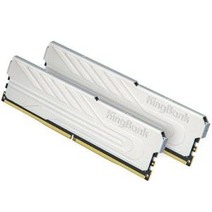 킹뱅크 컴퓨터 데스크톱 메모리 램 DDR4 32GB(2x16GB) 3600MHZ CL18 1.35V XMP2.0 오버클럭, PC 게임/오피스/PS용 히트싱크, 실버