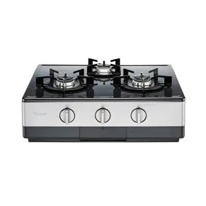 [롯데백화점]린나이 린나이 3구 자동점화 러스틱실버 가스레인지 RTR-Y3000