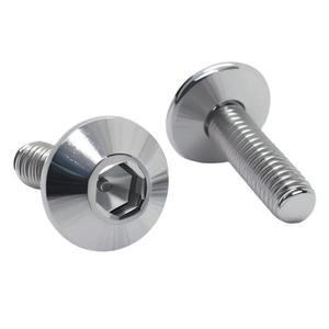 10개 304 스테인리스 스틸 대형 플랫 헤드 육각 소켓 나사 볼트 M6 M5 자동차 오토바이 모페드 스쿠터 테일