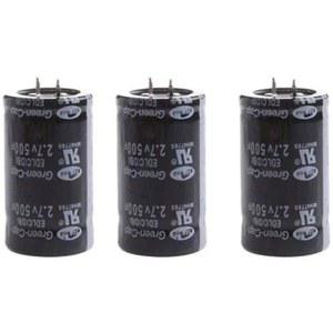 패럿 커패시터 슈퍼 2.7V 조정기 8F 그린 연결 0V 울트라 슈퍼캡, 2.7v500f