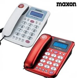 맥슨 발신자표시전화기 MS-590/레드 재다이얼 다기능 유선전화기 사무실전화 집전화기