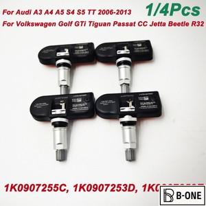 타이어 압력 센서, 아우디 A3 A4 A5 S4 S5 폭스바겐 골프 파사트 CC 제타 315Mhz TPMS, 1K0907255C, 4 개