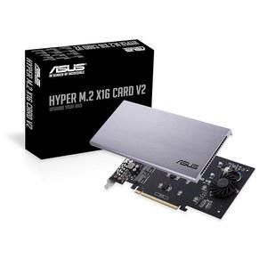 인텔 VROC 및 AMD 라이젠 스레드 NVMe 레이드용 ASUS Hyper M.2 X16 PCIe 3.0 X4 확장 카드 V2는 4개의 M.2(2242/2260/2280/22110)를 최대 128Gbps 지원합니다