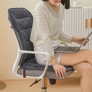 USB 통합형 온열 등받이 사무실 의자 쿠션, 3단계 온도 조절, 따뜻하고 편안한 겨울용 시트 매트