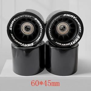 베어링 포함 스케이트 보드 휠, 폴리우레탄 85A 서핑, 내마모성, 필드 스트리트 스케이팅, 4 피스, 60x45m