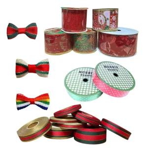 크리스마스 성탄 포장 리본 타이리본