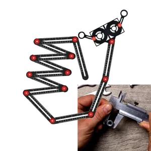 건설 목공 마킹 복사 타일 재단 각도자 12관절 공구 곡선 측정 연귀 틈새게이지 각도기