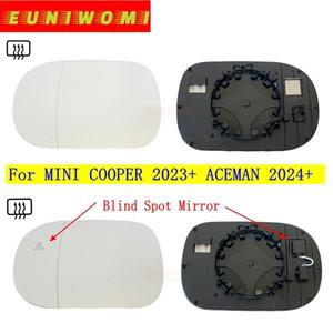 사이드미러BMW 호환 미니 소형 쿠퍼 2023+ 에이스맨 용 자동차 사이드 도어 광각 열선 내장 볼록형 미러 유