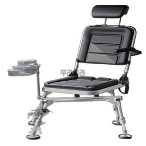 낚시의자 접이식 휴대용 방석 낚시의자 알루미늄 블랙 세트2 섬의자 각도조절 회전